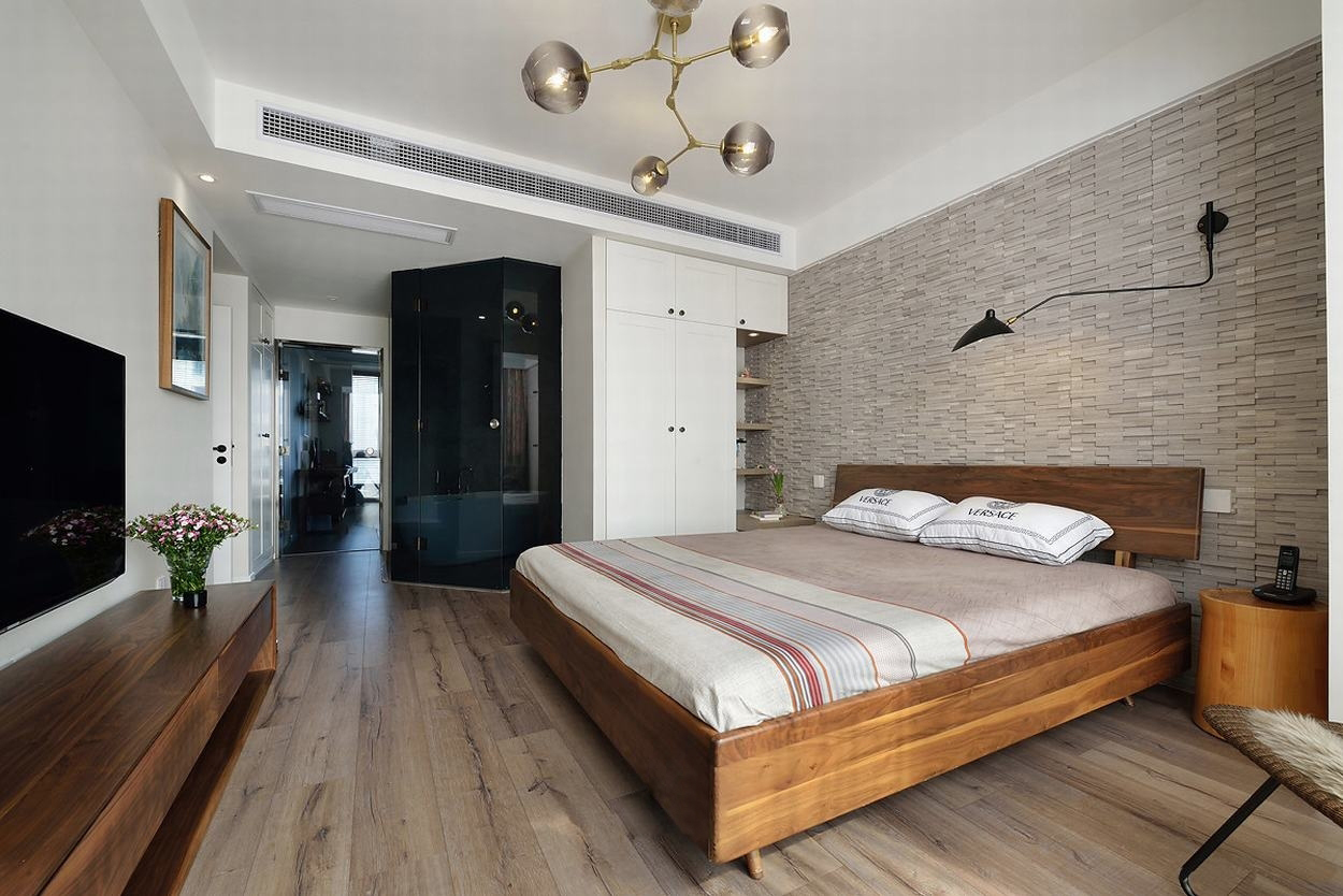 龍湖九里晴川-現(xiàn)代簡約-臥室設計效果圖