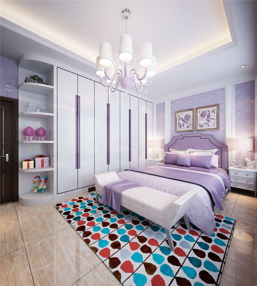 龍湖九里晴川-現(xiàn)代簡約-臥室設(shè)計(jì)效果圖