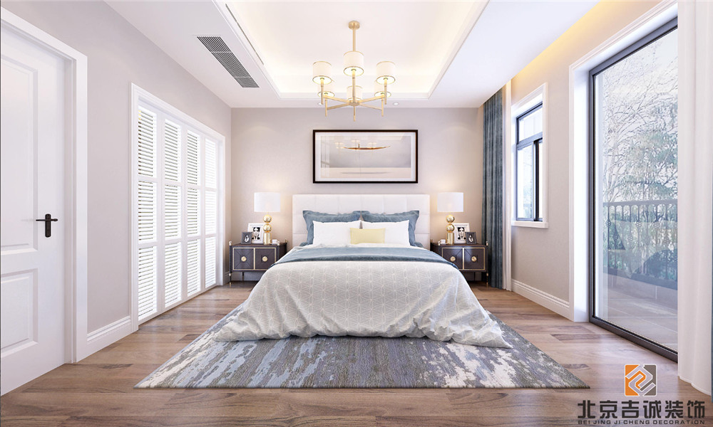 龍湖九里晴川-現(xiàn)代簡約-臥室設(shè)計效果圖