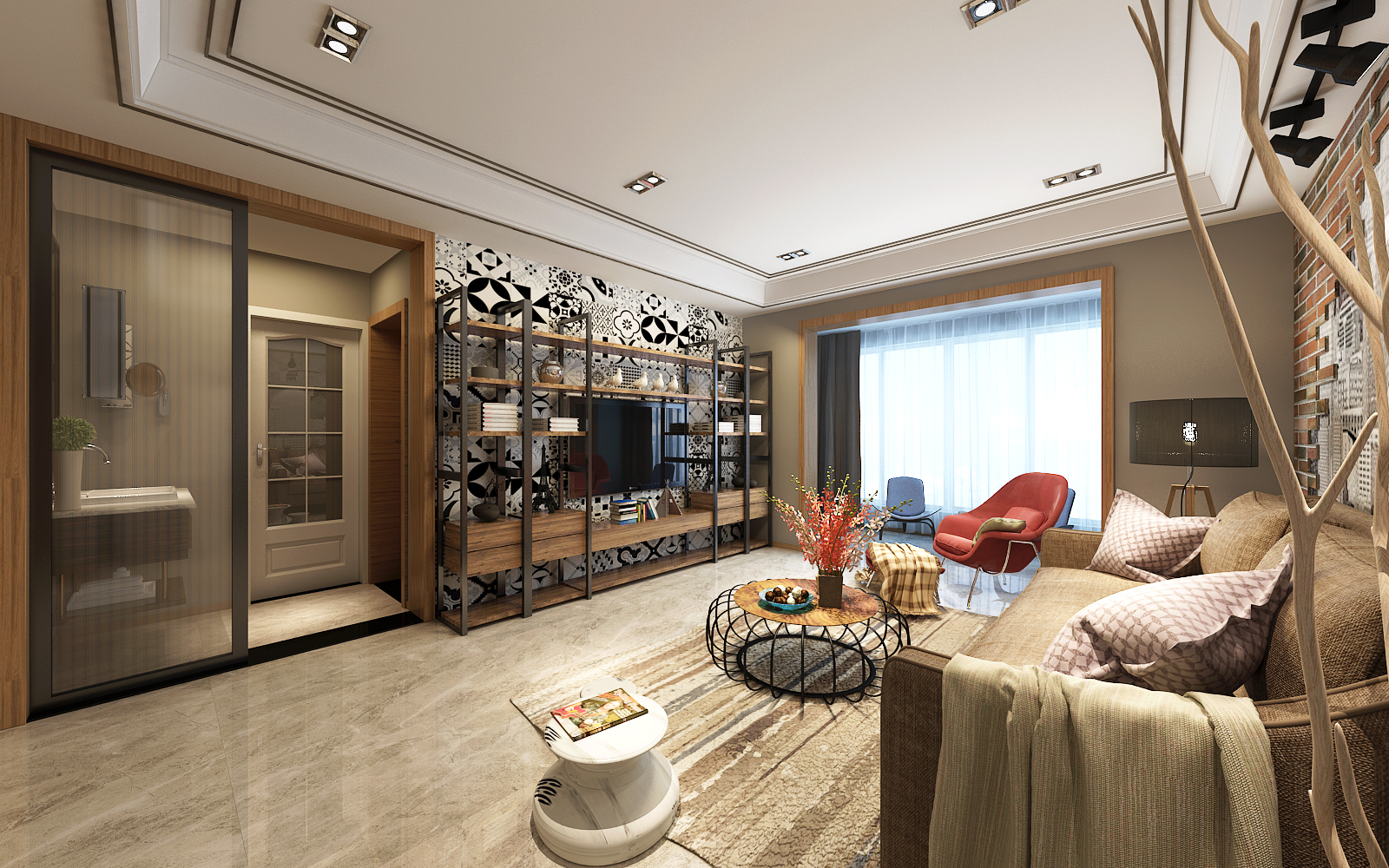 龍湖九里晴川-現(xiàn)代簡約-臥室設(shè)計(jì)效果圖