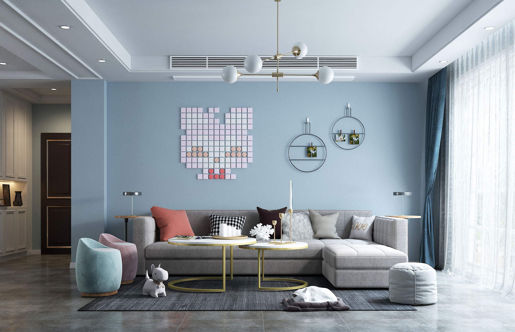 龍湖九里晴川-現(xiàn)代簡(jiǎn)約-臥室設(shè)計(jì)效果圖