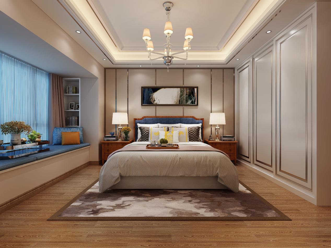 龍湖九里晴川-現(xiàn)代簡約-臥室設計效果圖