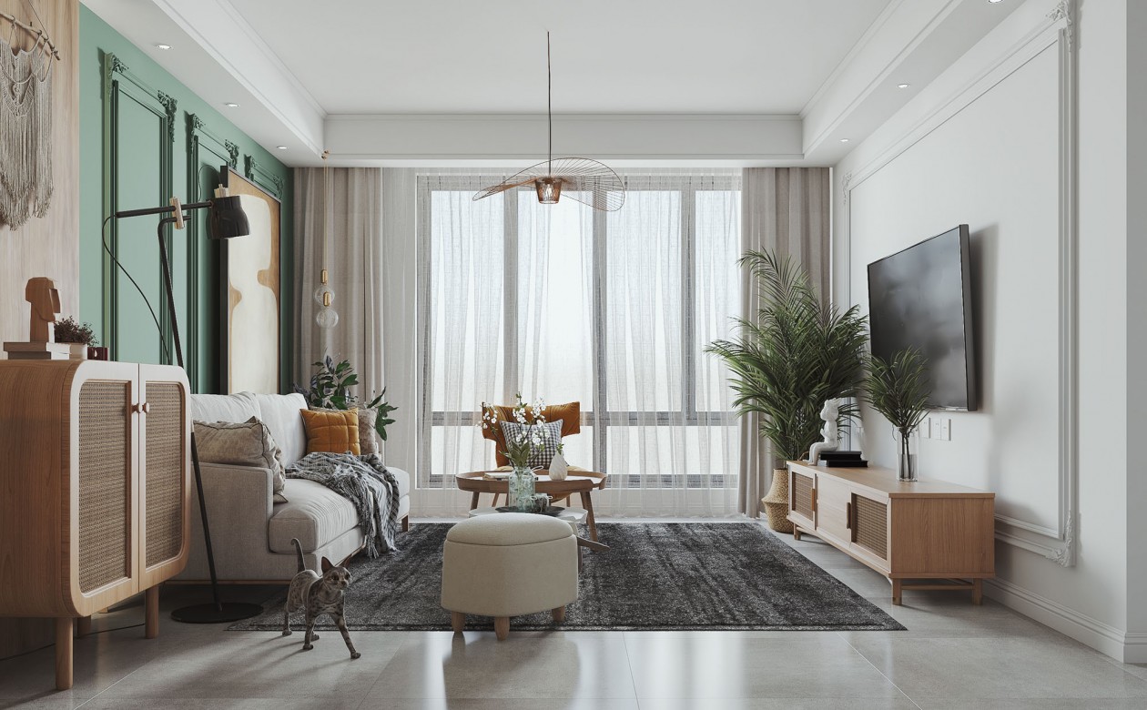 龍湖九里晴川-現(xiàn)代簡約-臥室設(shè)計效果圖