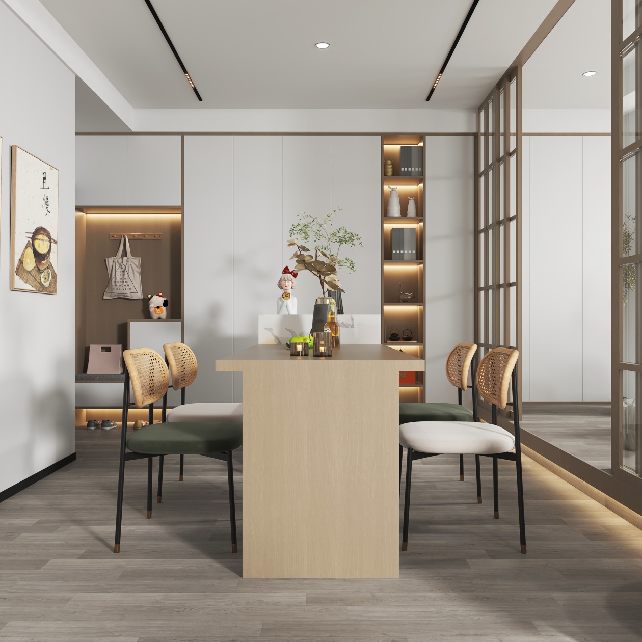 龍湖九里晴川-現(xiàn)代簡約-臥室設計效果圖