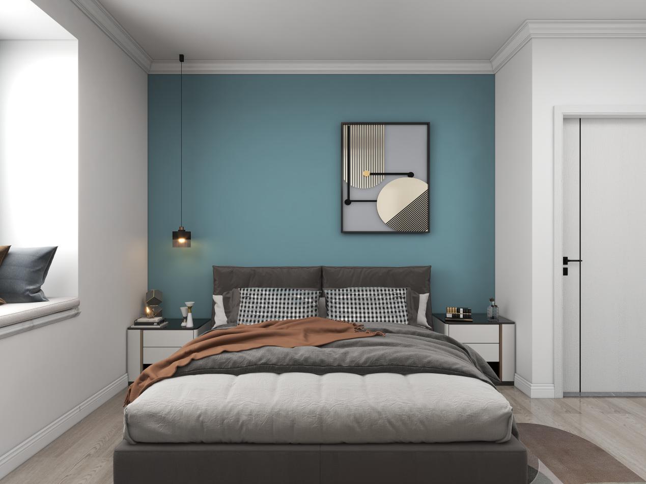 龍湖九里晴川-現(xiàn)代簡(jiǎn)約-臥室設(shè)計(jì)效果圖